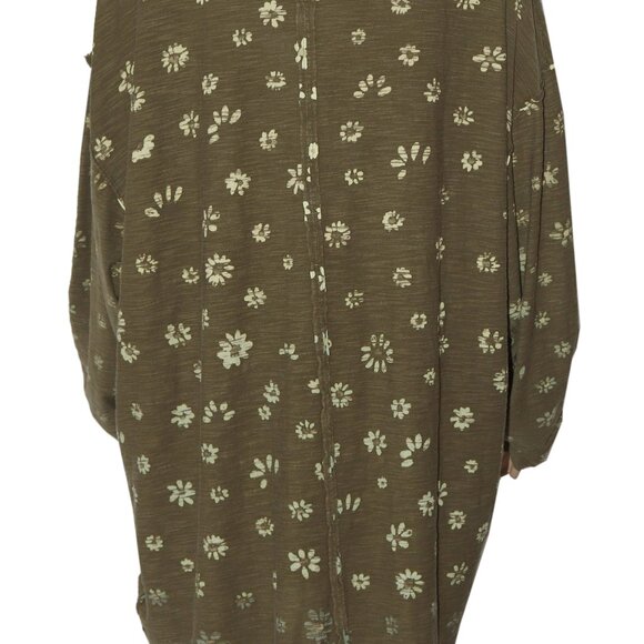 Free People We The Free Backyard Tee Oversized Crew Neck Printed Top XL - Picture 5 of 9